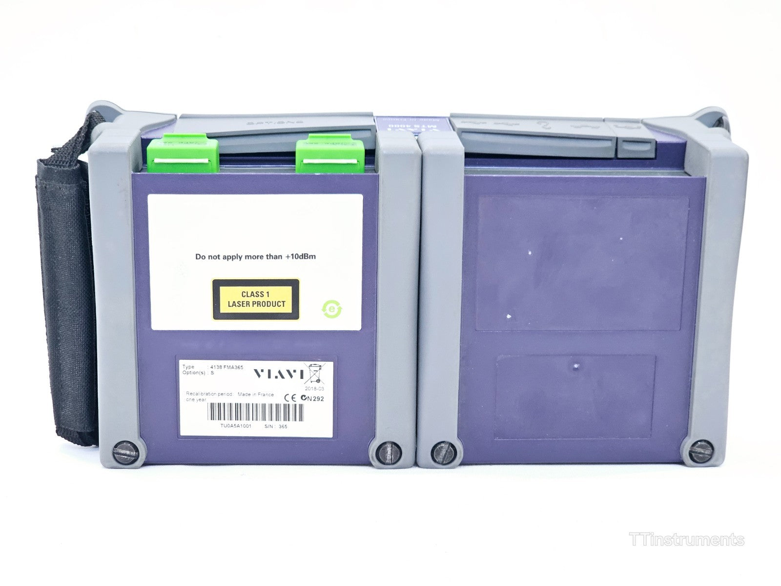 Viavi JDSU MTS 4000 V2 with 4138 FMA365 1310 1550 + 1650nm Live SM OTDR APC