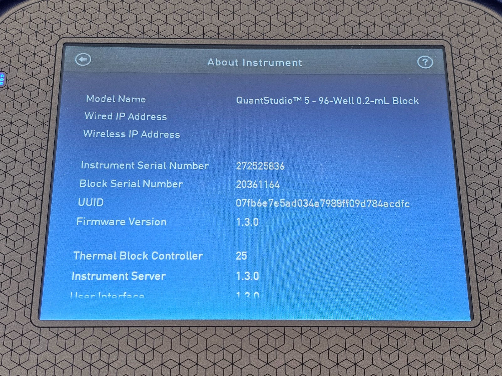 ThermoFisher QuantStudio 5 Real-Time PCR Instrument 96-Well 0.2ml Block