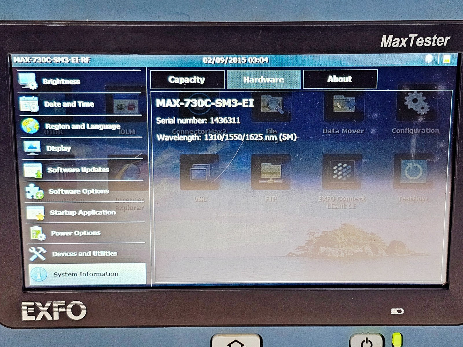 Calibrated EXFO MAX-730C-SM3 MaxTester PON/Metro OTDR 1310/1550/1625nm 730C SM313