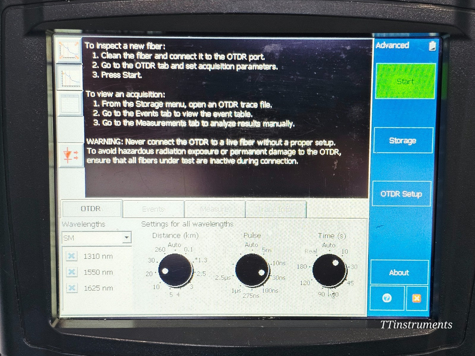 Calibrated EXFO FTB-200 with FTB-7300D SM OTDR 1310/1550/1625 nm FTB-7300D-234B19