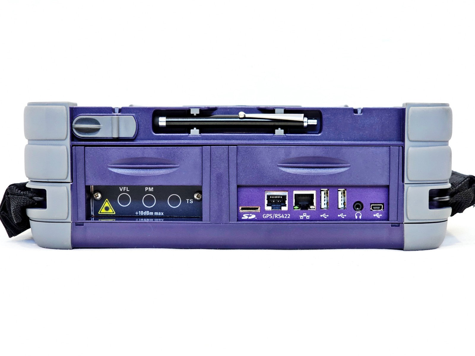 VIAVI MTS fiber optic tester connector ports detail