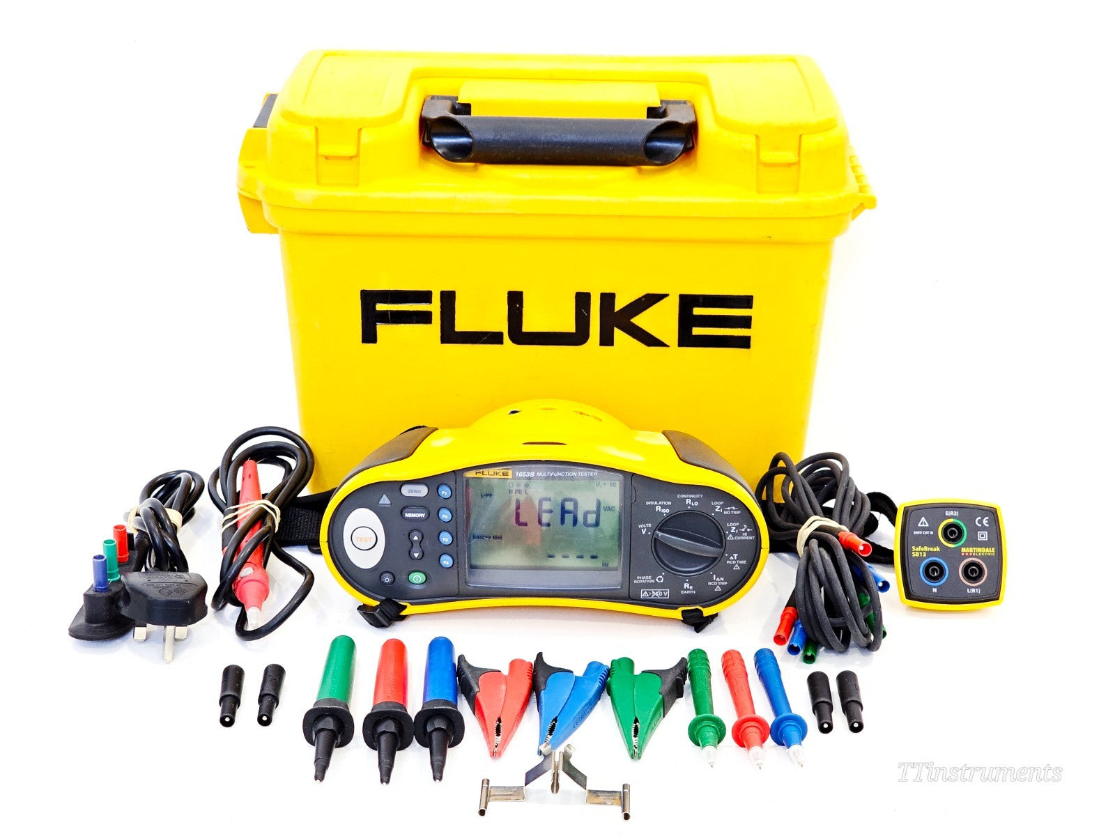 Fluke 1653B multifunction installation tester used insulation continuity tester