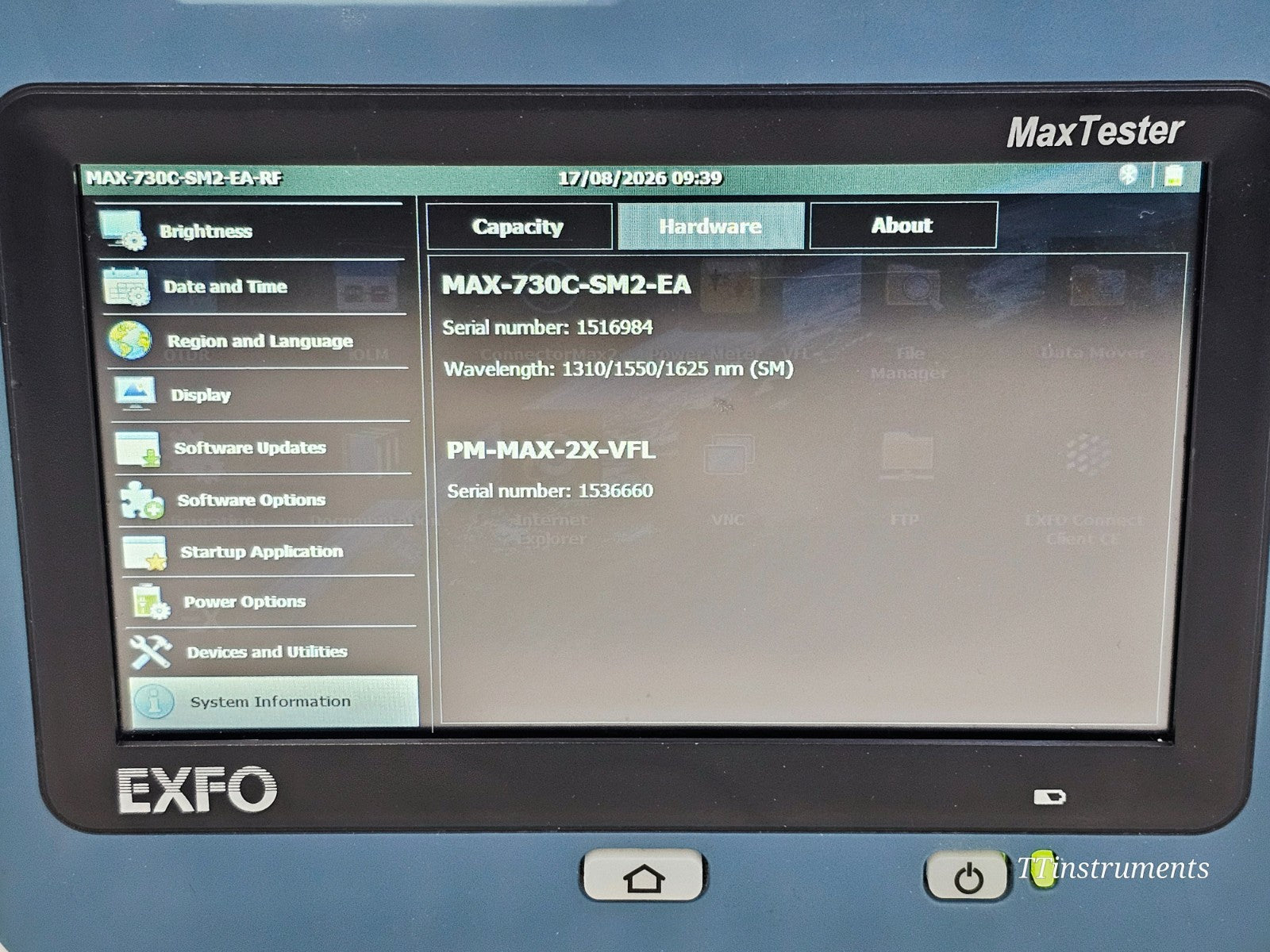 Calibrated EXFO MAX-730C-SM2 iOLM iADV 1310/1550 + 1625 Live + FIP-430B Scope10