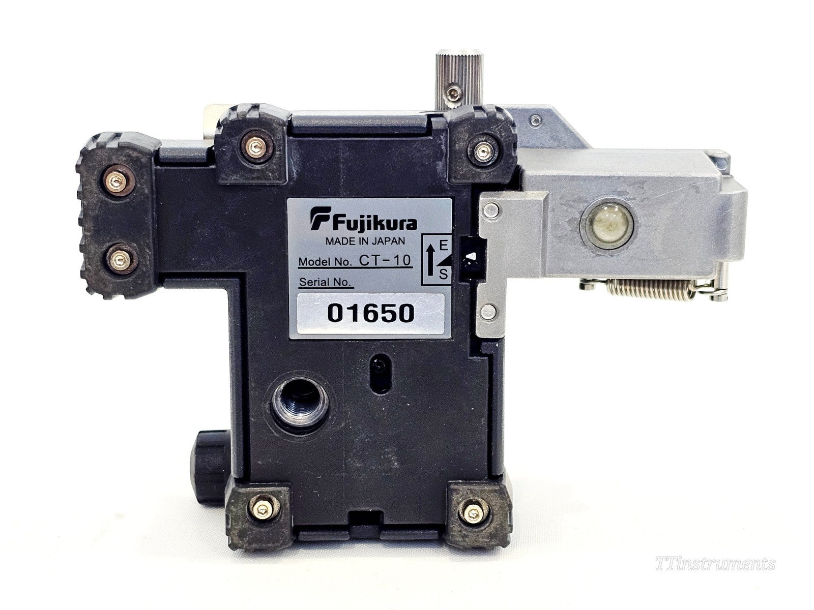 Fujikura FSM-60S cosmetic condition detail, used fusion splicer for fibre optic work