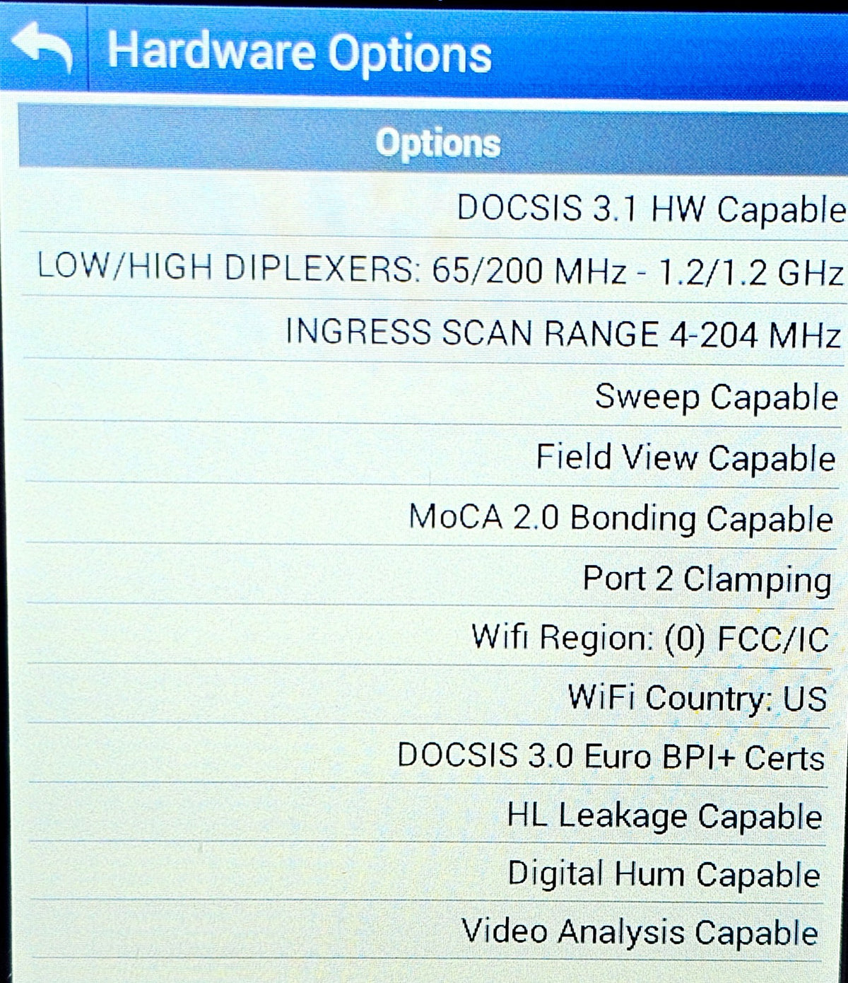 Viavi ONX-630 DSAM Meter DOCSIS 3.1 Loaded with Options ONX-CATV-D31-S-6520-121210