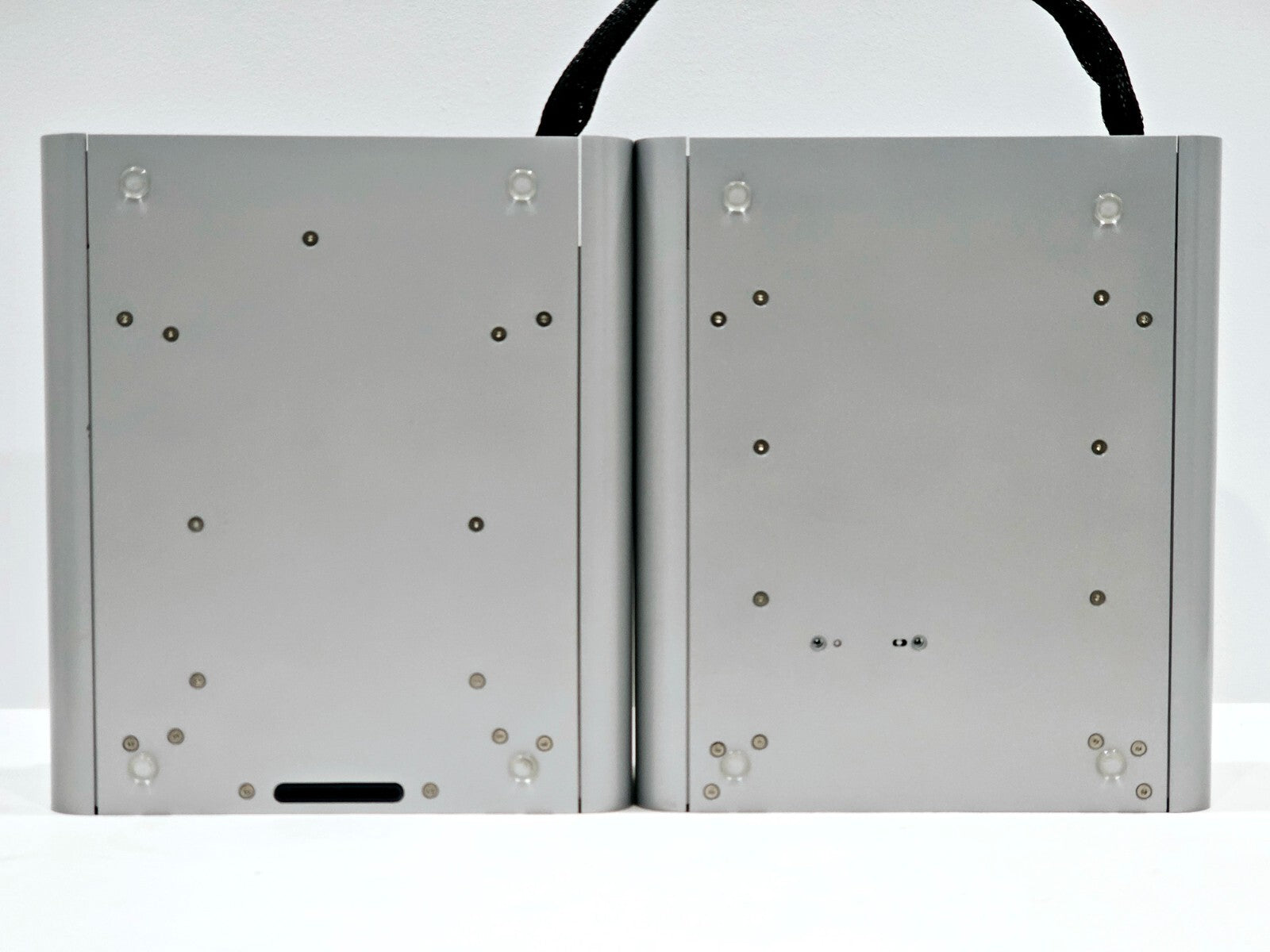 Rear view of Lonza 4D-Nucleofector Core Unit showing power input and Lonza interface ports