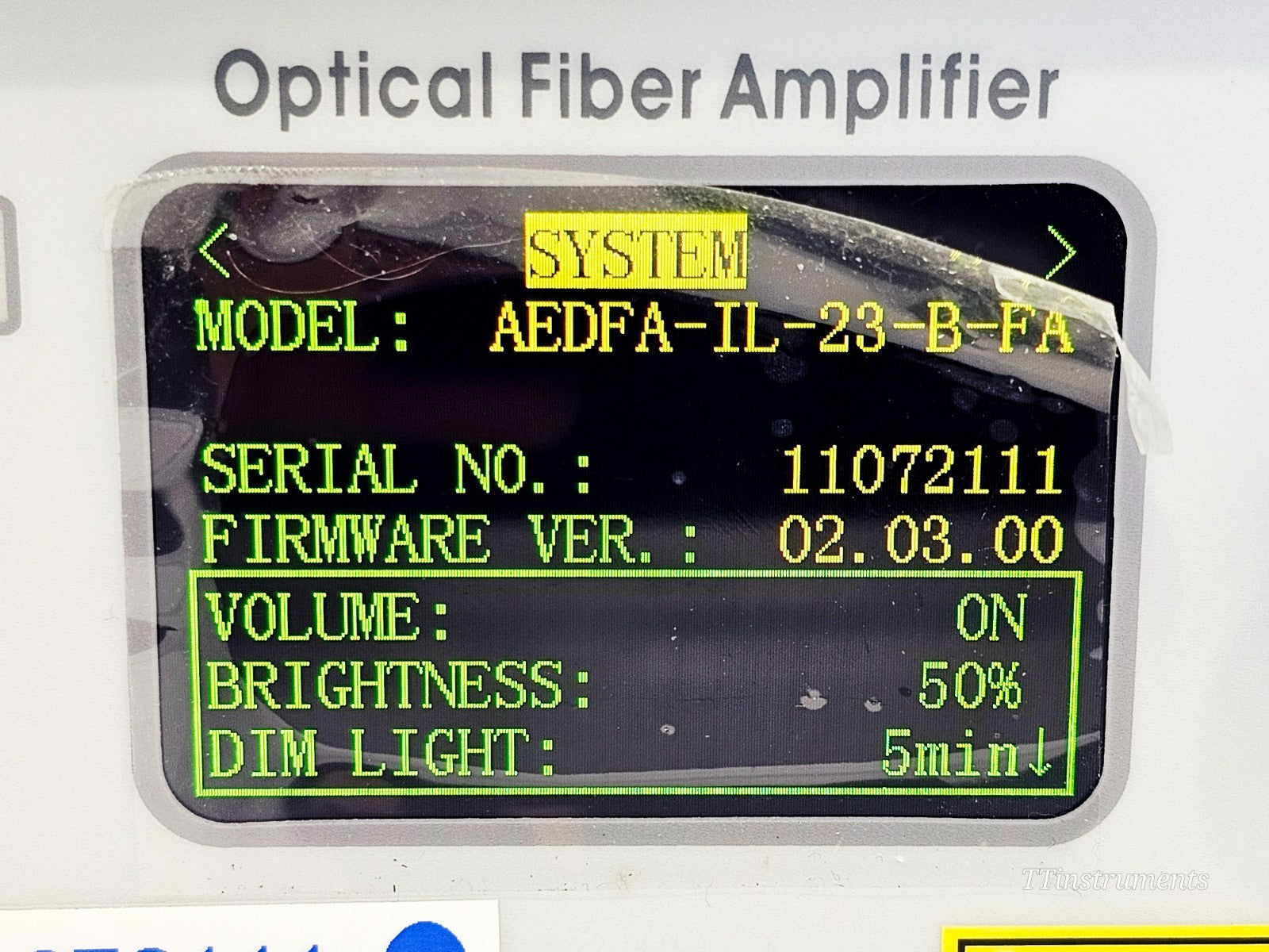 Amonics AEDFA-IL-23-B-FA cosmetic condition detail used equipment