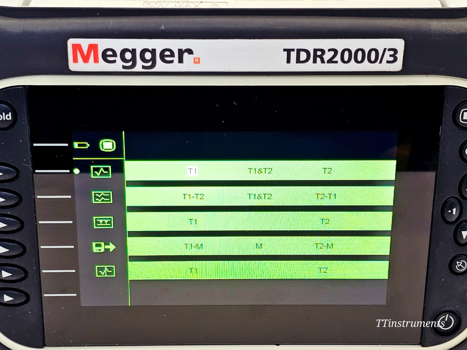 Megger TDR2000/3 carrying case and storage accessories