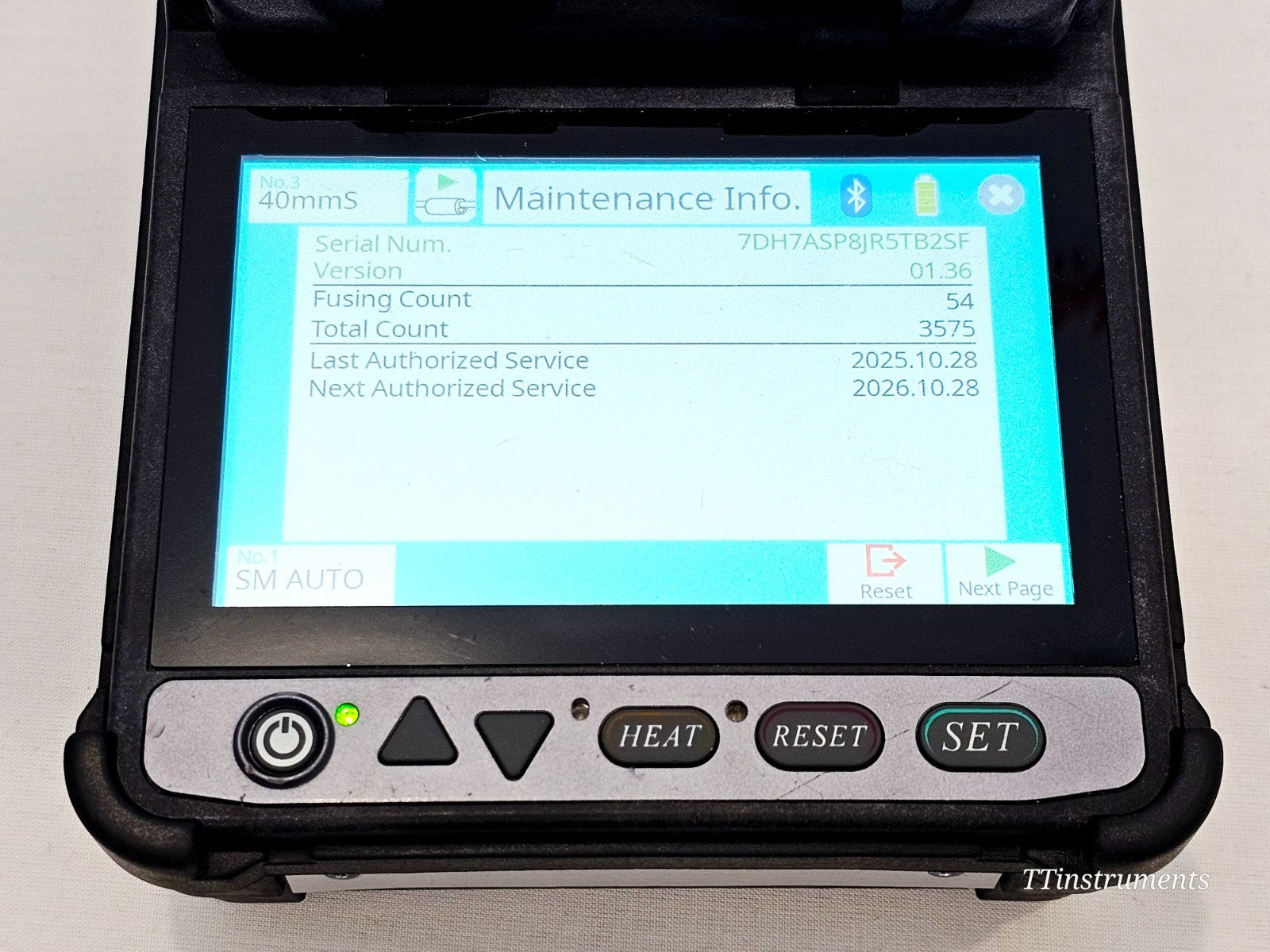 Serviced Fujikura 41S Active Cladding Fusion Splicer ARC 35754