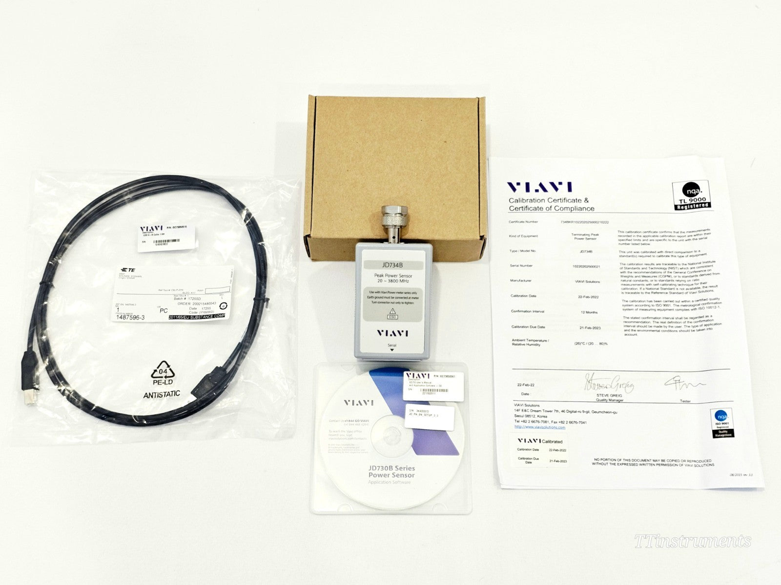 VIAVI JD734B Peak Power Sensor 20-3800 MHz -20 - +20 dBm