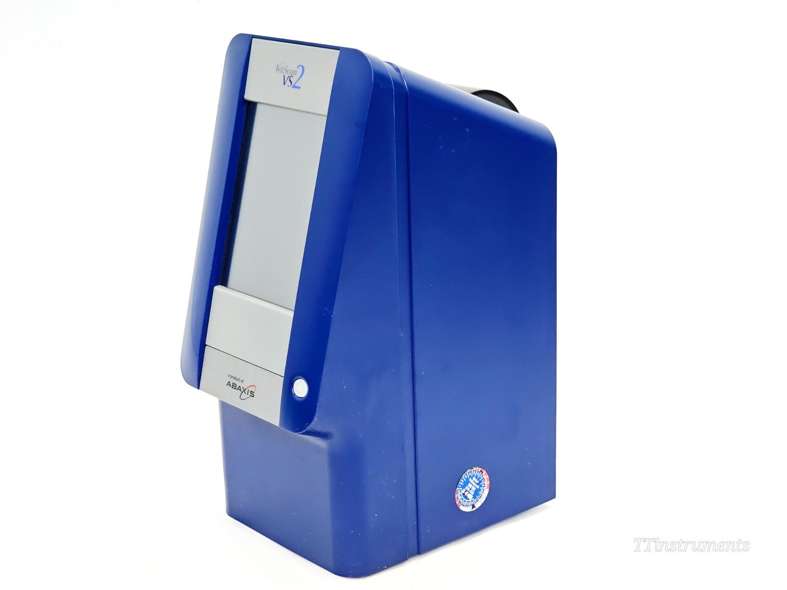 Abaxis VetScan rear panel showing interface ports and connectivity options