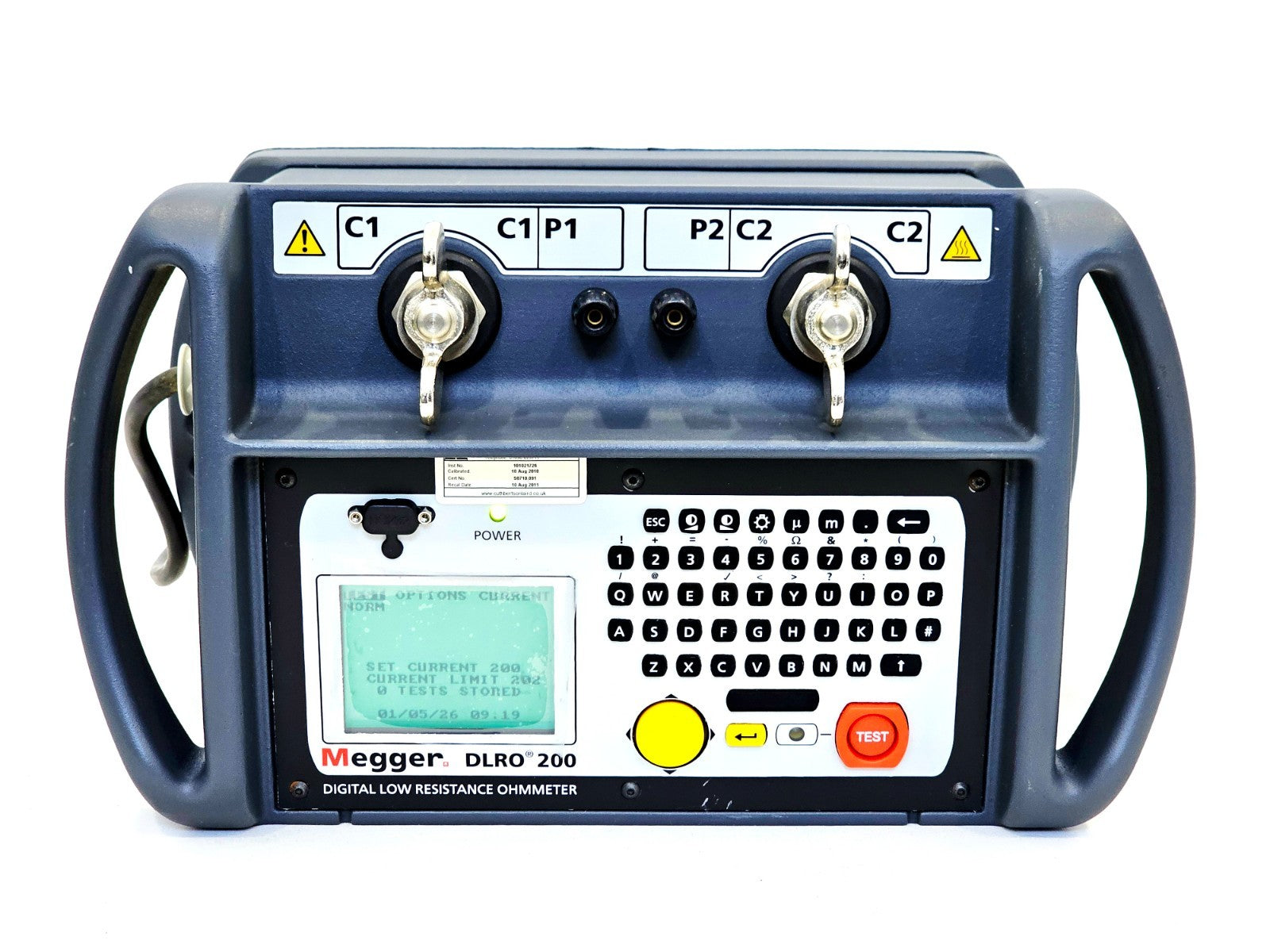 Megger DLRO200 used low resistance ohmmeter 200A DLRO micro-ohmmeter test instrument