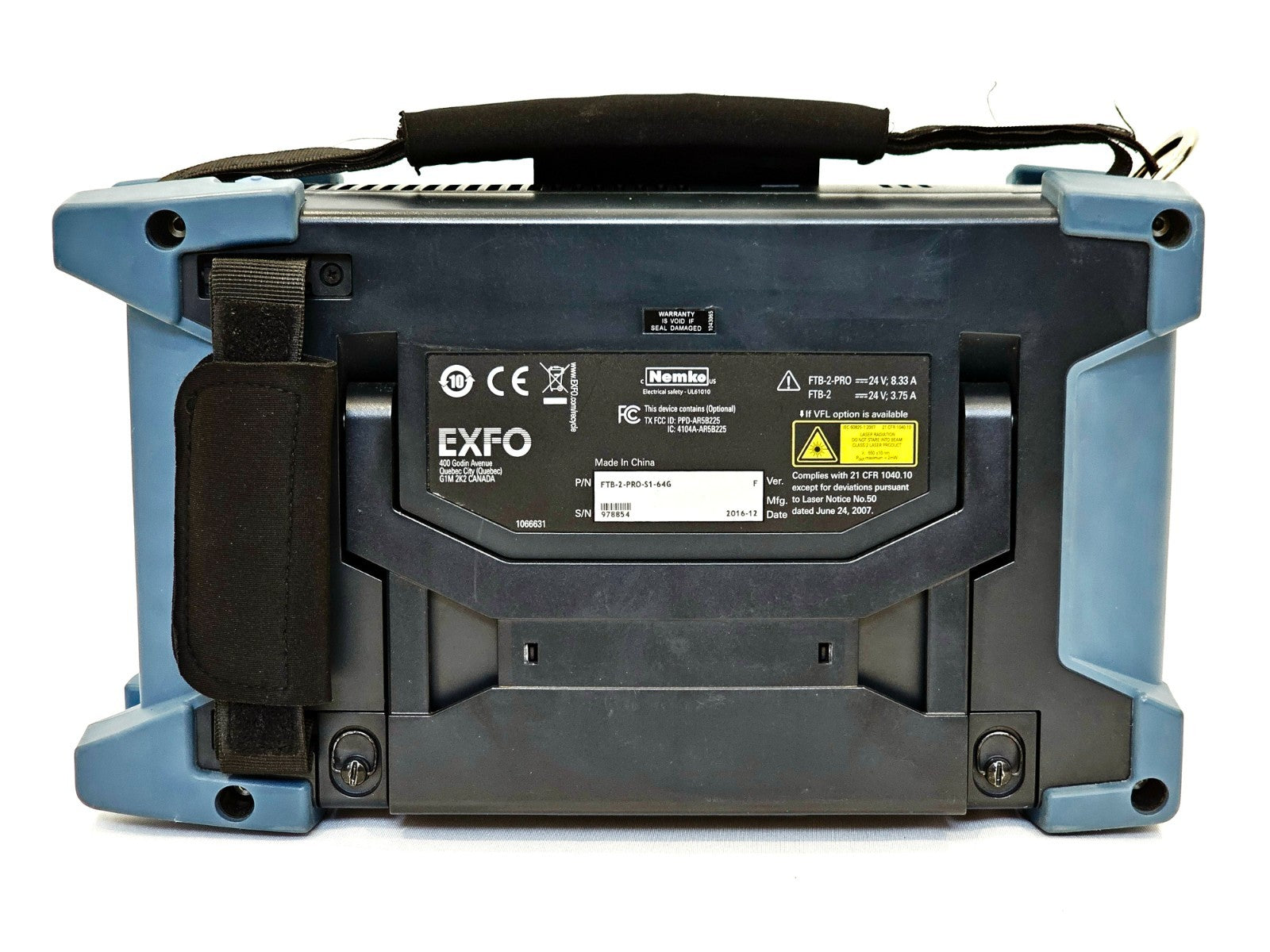 EXFO FTB-2 Pro Platform Testing Mainframe for OTDRS OSAs etc.. MFD 2016