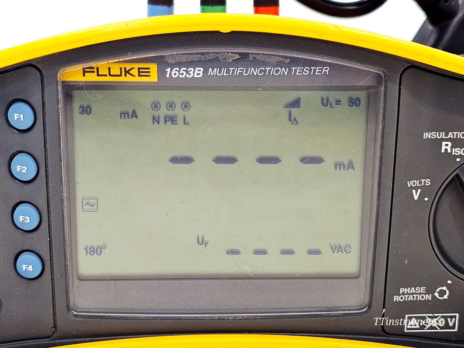 Fluke 1653B used tester cosmetic condition detail close-up