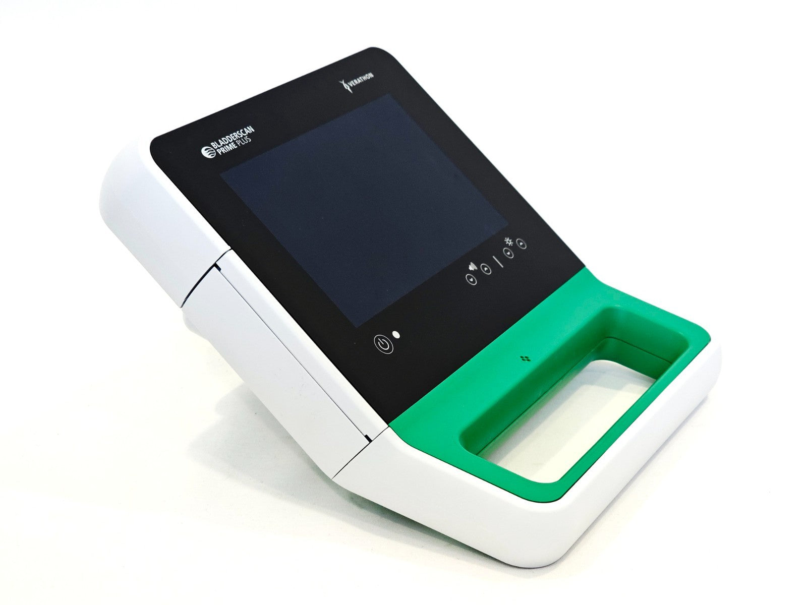 Verathon BladderScan display screen close-up used bladder scanner
