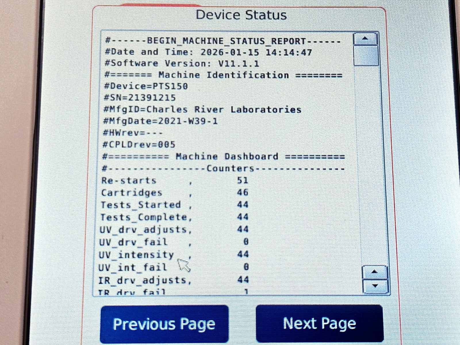 Calibrated Charles River Endosafe nexgen-PTS PTS150 Handheld Spectrophotometer