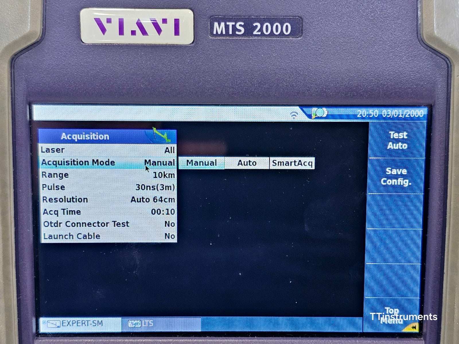 Viavi JDSU MTS 2000 PM/VFL + 4126 MP2 Metro PON 1310/1550 nm OTDR 46/45 dB SC-PC