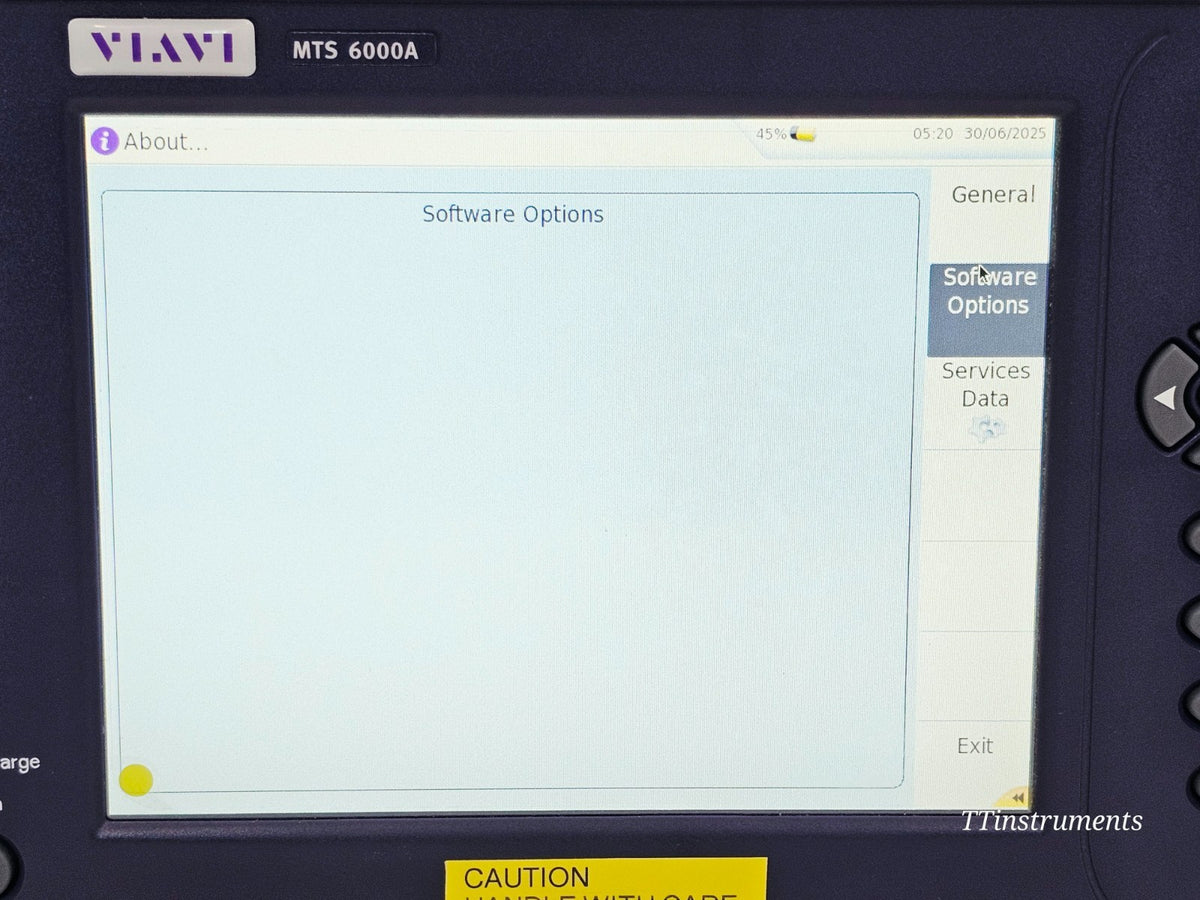 VIAVI MTS 6000A V2 Mainframe + 8126C FCOMP SM OTDR 1310/1550nm 47 dB High Power12