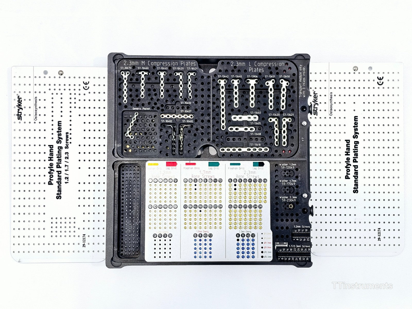 Stryker 29-13010 VariAx Hand System tray and component organisation