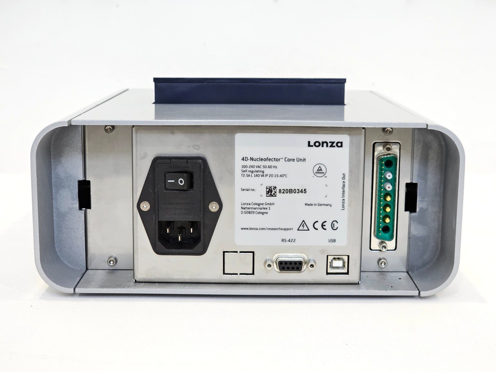 Lonza 4D Nucleofector Core Unit *Stuck on boot screen*