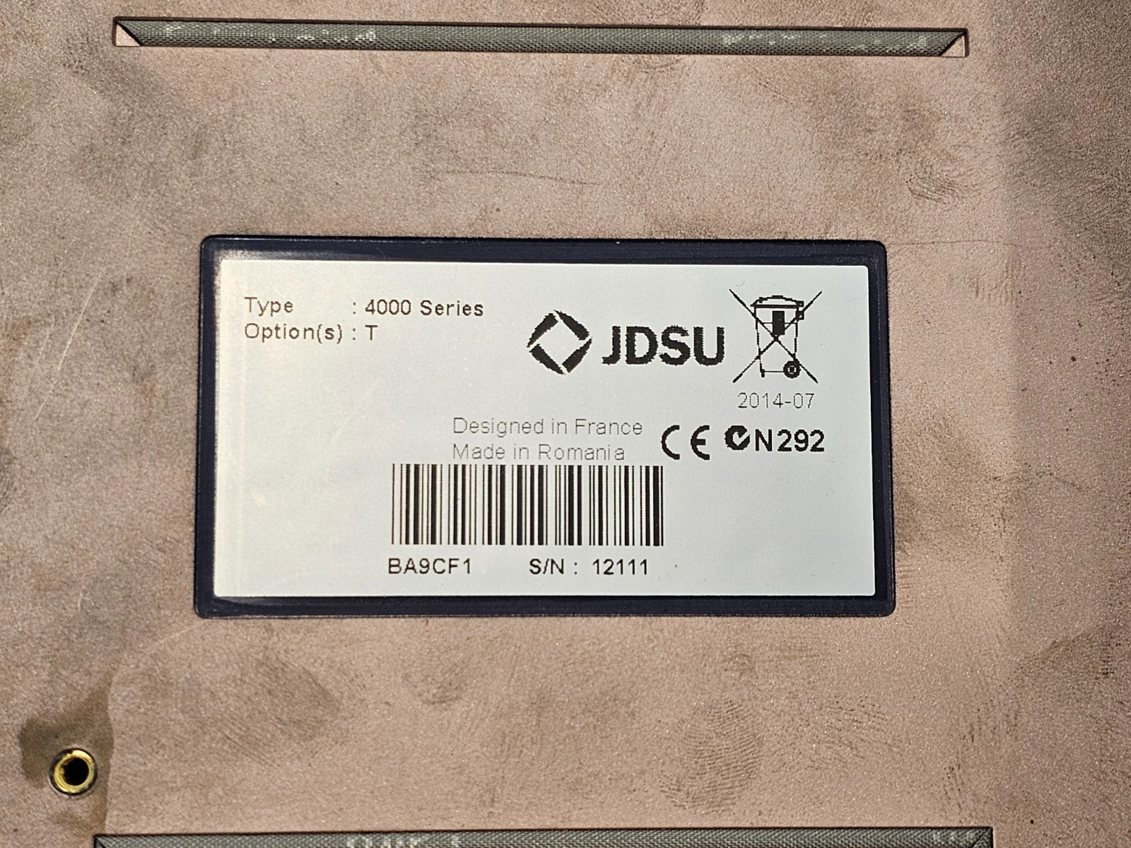 JDSU MTS 4000 Mainframe & 4126 MA SM OTDR 1310/1550nm