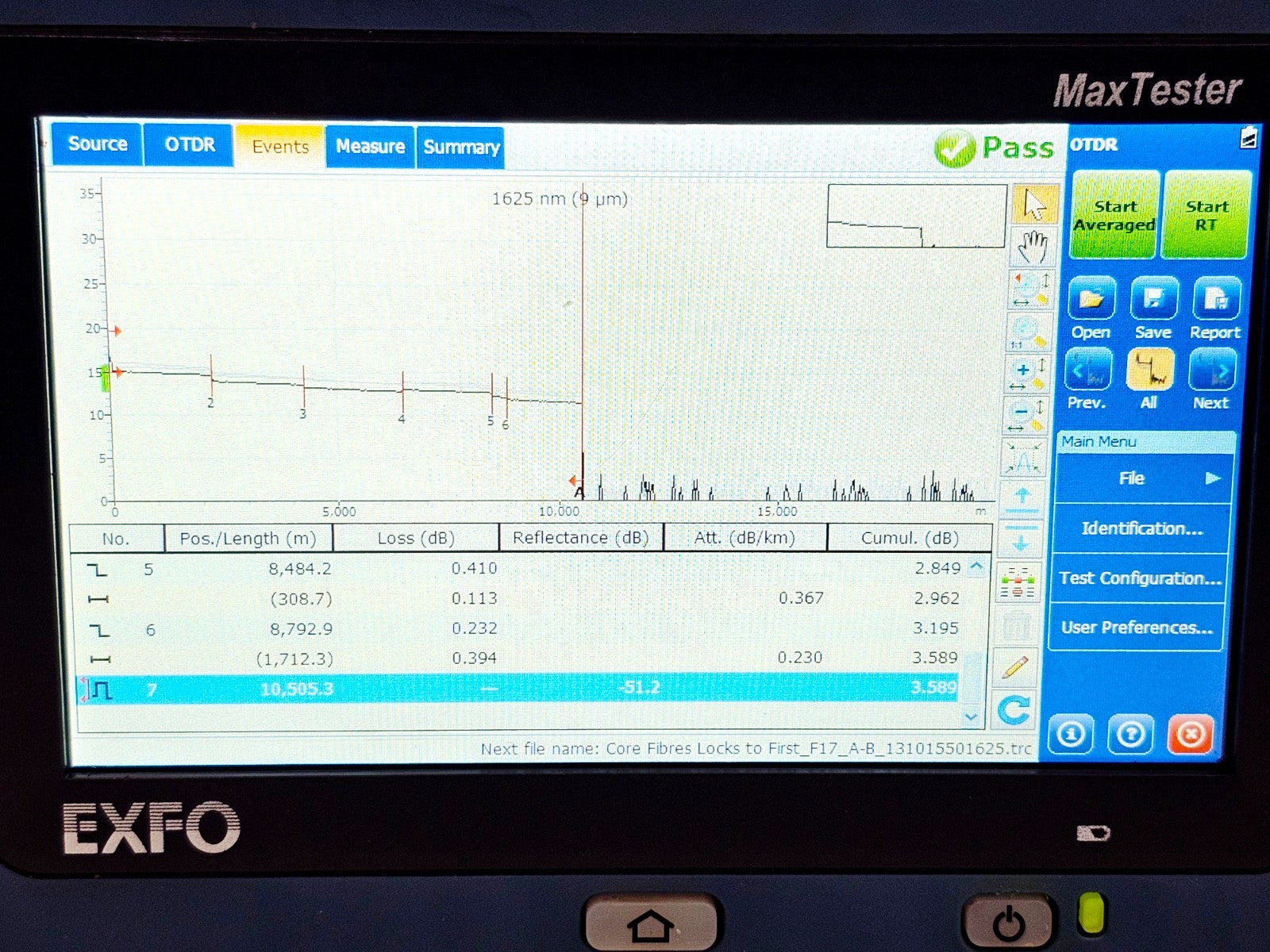 Calibrated EXFO MAX-730C-SM3 MaxTester PON/Metro OTDR 1310/1550/1625nm 730C SM321