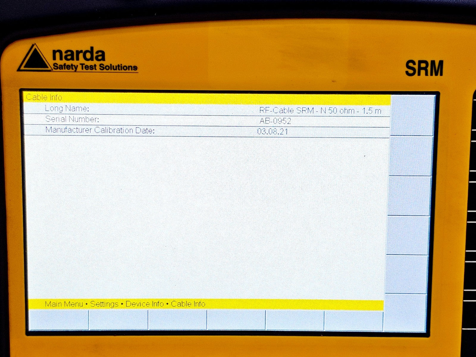 Narda SRM-3006 Selective Radiation Meter 3006/01 + 3501/03 Probe 27MHz - 3GHz ..14