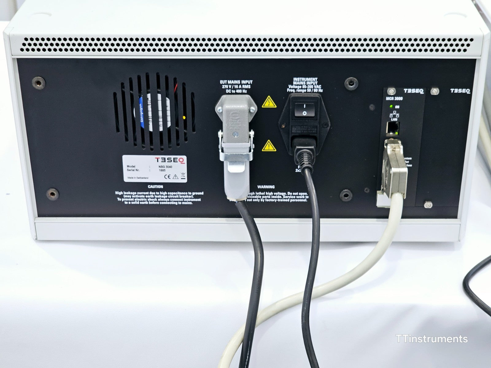 Teseq NSG 3040 Multifunction ESD Generator w/ INA 6502 Step Transformer 16A/250V