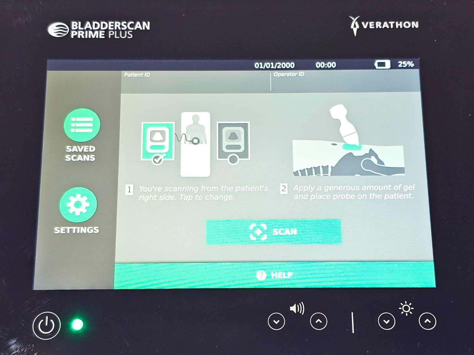 Verathon BladderScan cable lead included used medical bladder scanner