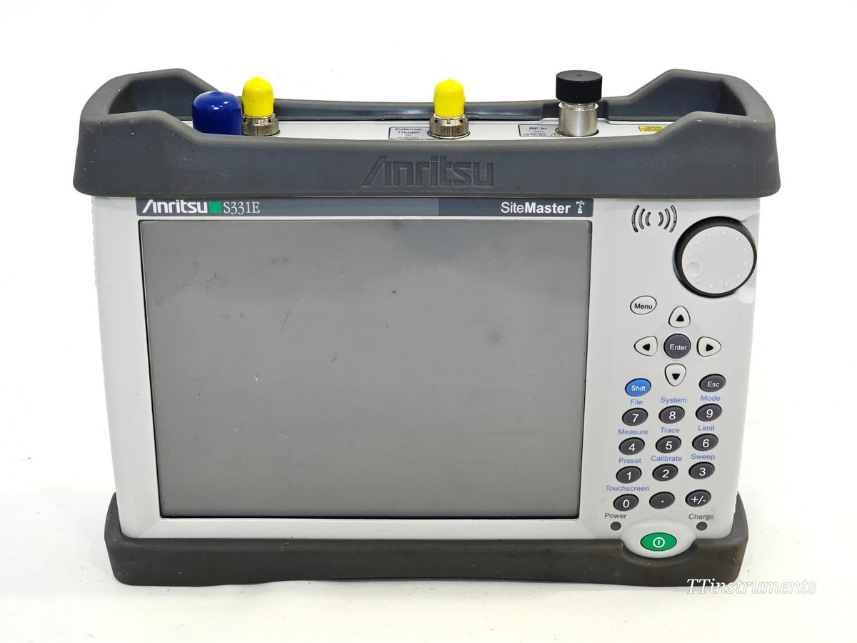 Anritsu S331E cable analyser RF port and connector detail