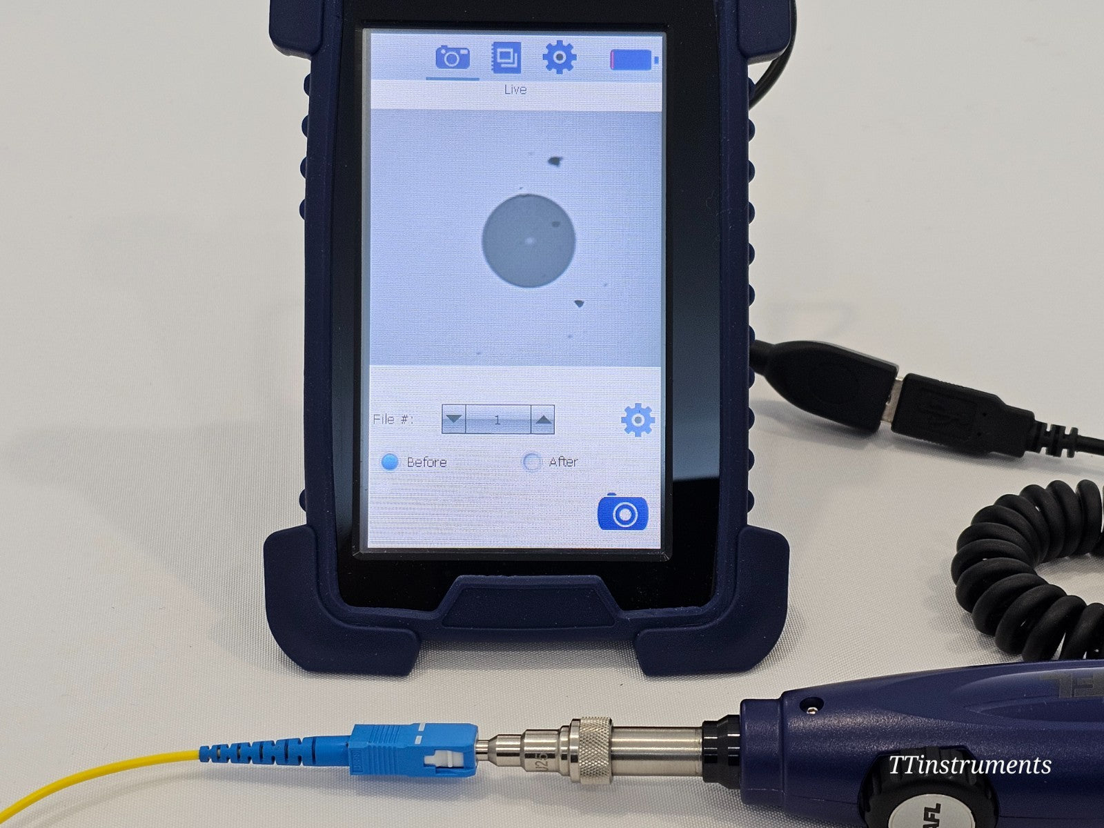 AFL NOYES DFS1 + DFD1 FOCIS Fiber Inspection System with 7 Tips