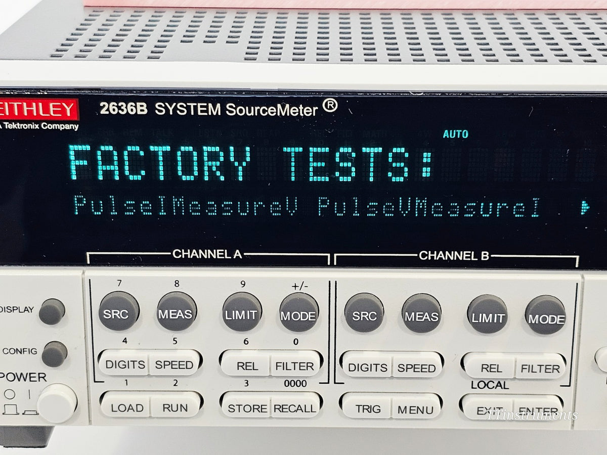 Keithley 2636B dual SMU additional angle showing used test equipment condition