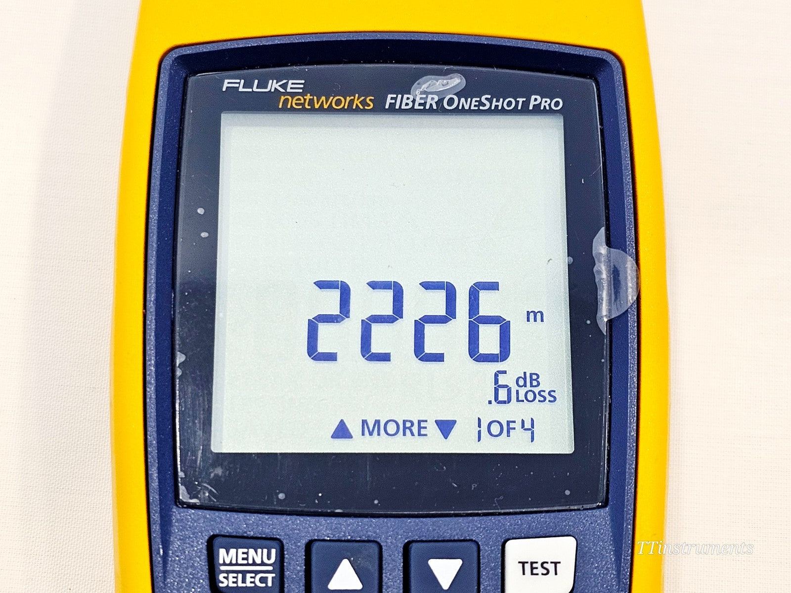 Fluke Networks fibre optic testing equipment cosmetic condition view