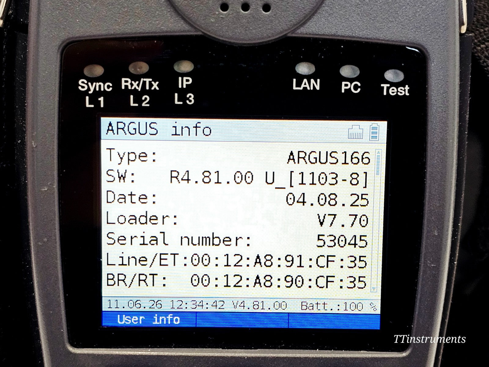 Intec Argus 166 GigE + ADSL Annex B & J VDSL SHDSL ISDN Loop Ethernet + TDR ....9