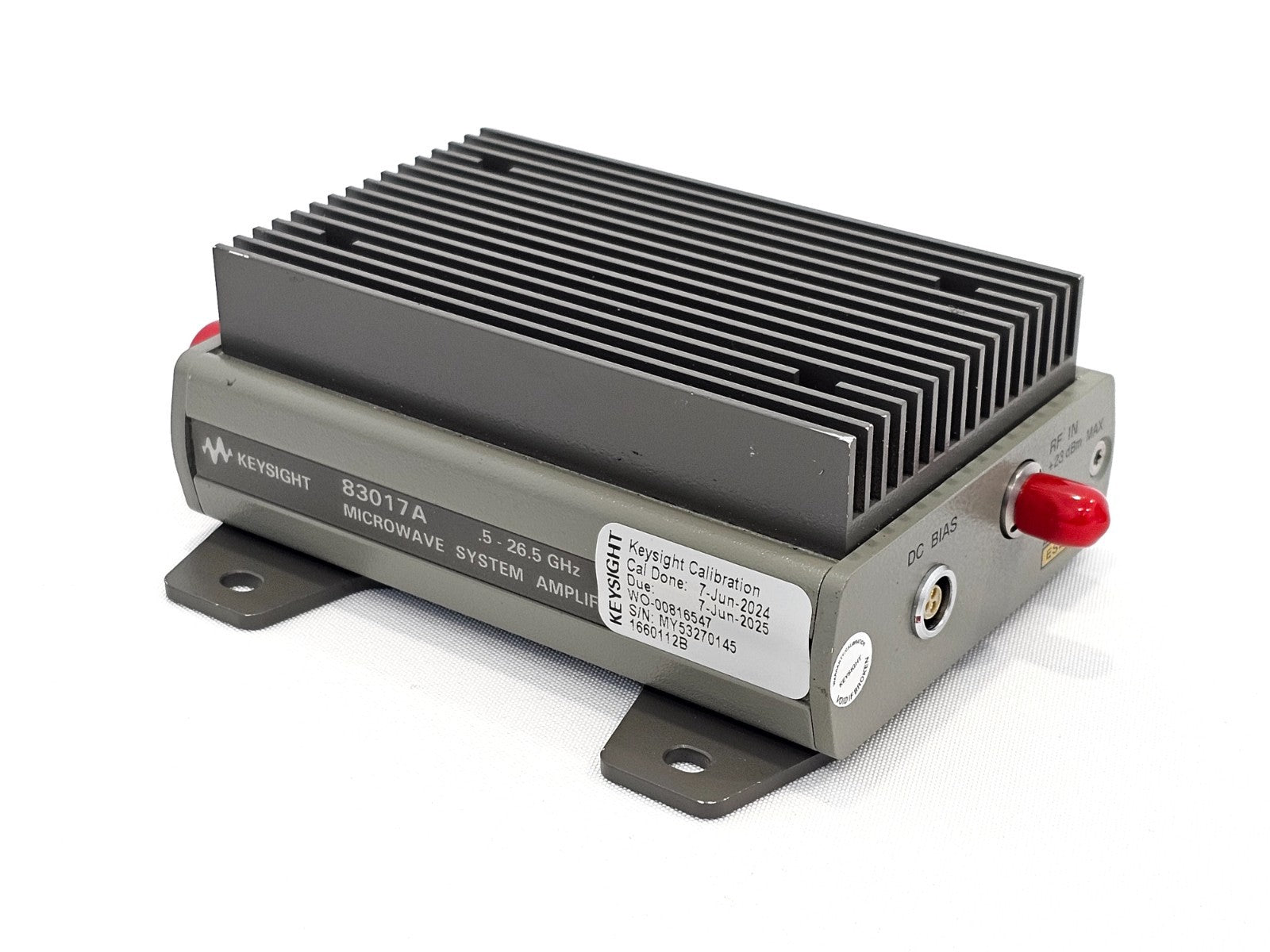 Keysight Agilent 83017A .5 - 26.5 GHz Microwave System Amplifier