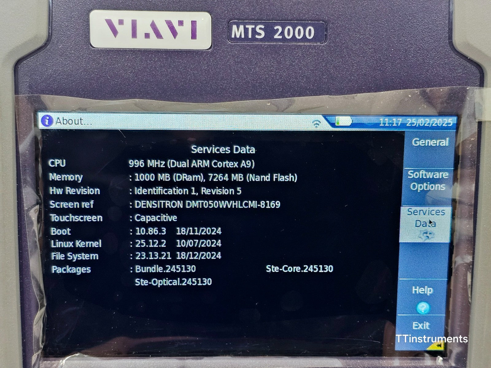 Viavi JDSU MTS 2000 V2 with 4138 FMA365 1310 1550 + 1650nm Live SM OTDR APC