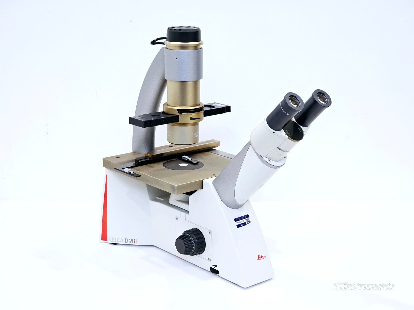 Leica DMi1 Inverted Microscope w/ Flexacam C1 Camera 4x 10x Objectives