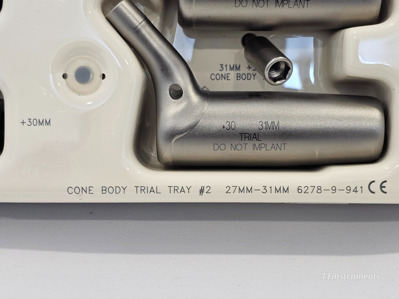 Stryker Conical Cone Body Trials Tray 2 – 27 mm–31 mm (REF 62789941)