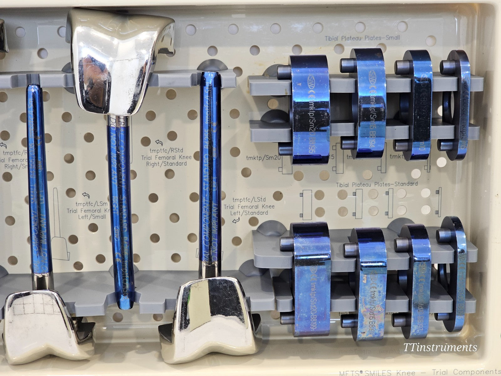 Stryker Stanmore METS Modular Tibial Femoral Trial Implants Complete Set