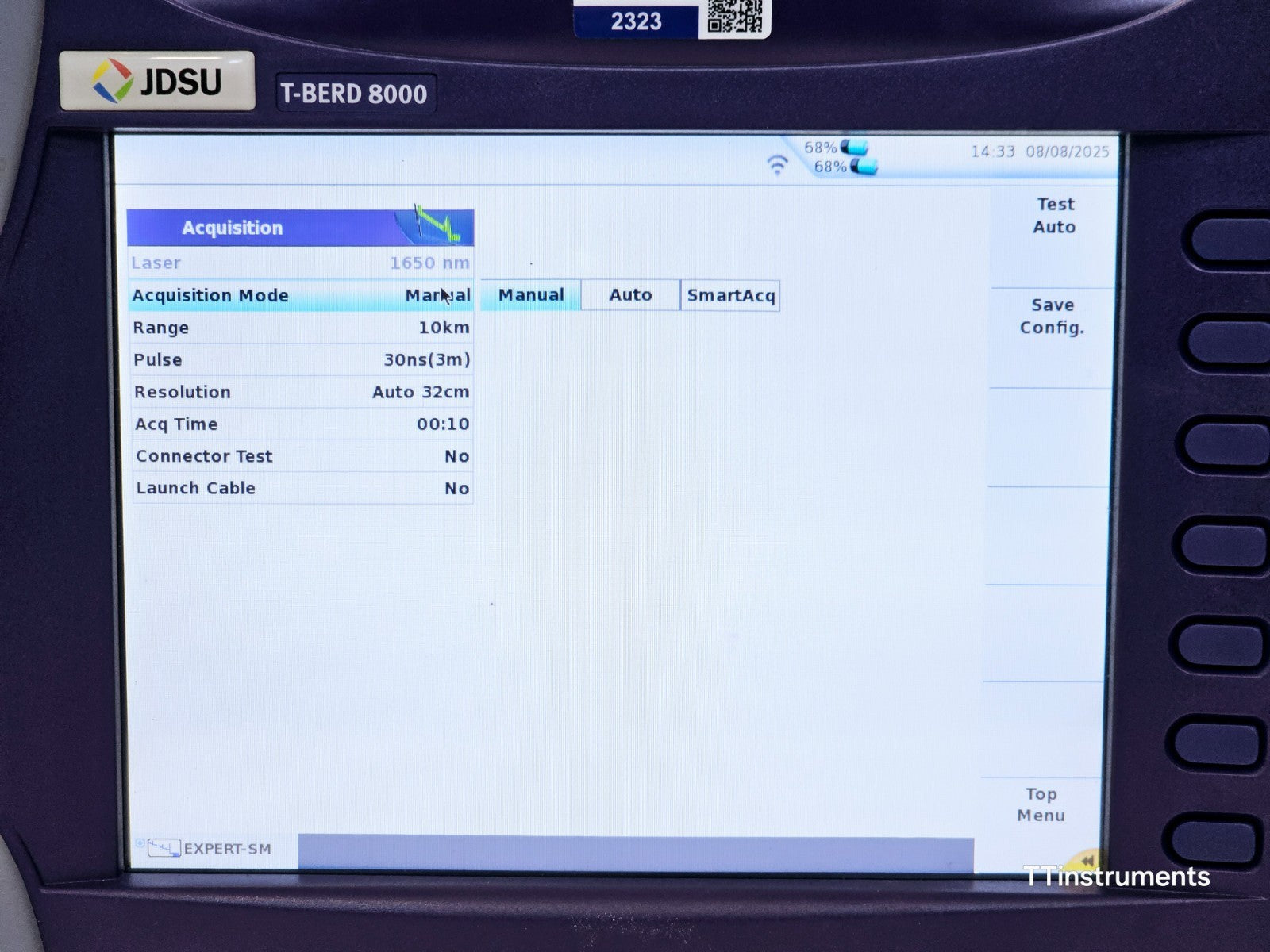 Viavi T-BERD 8000E V2 + 81162C & 81165C 1625/1650 nm Filtered OTDR 47.5/46 dB