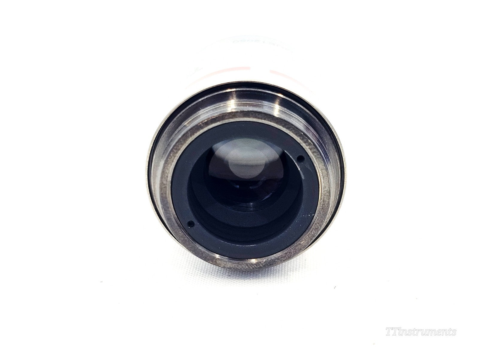 Nikon TU objective lens side view showing optical construction and threading