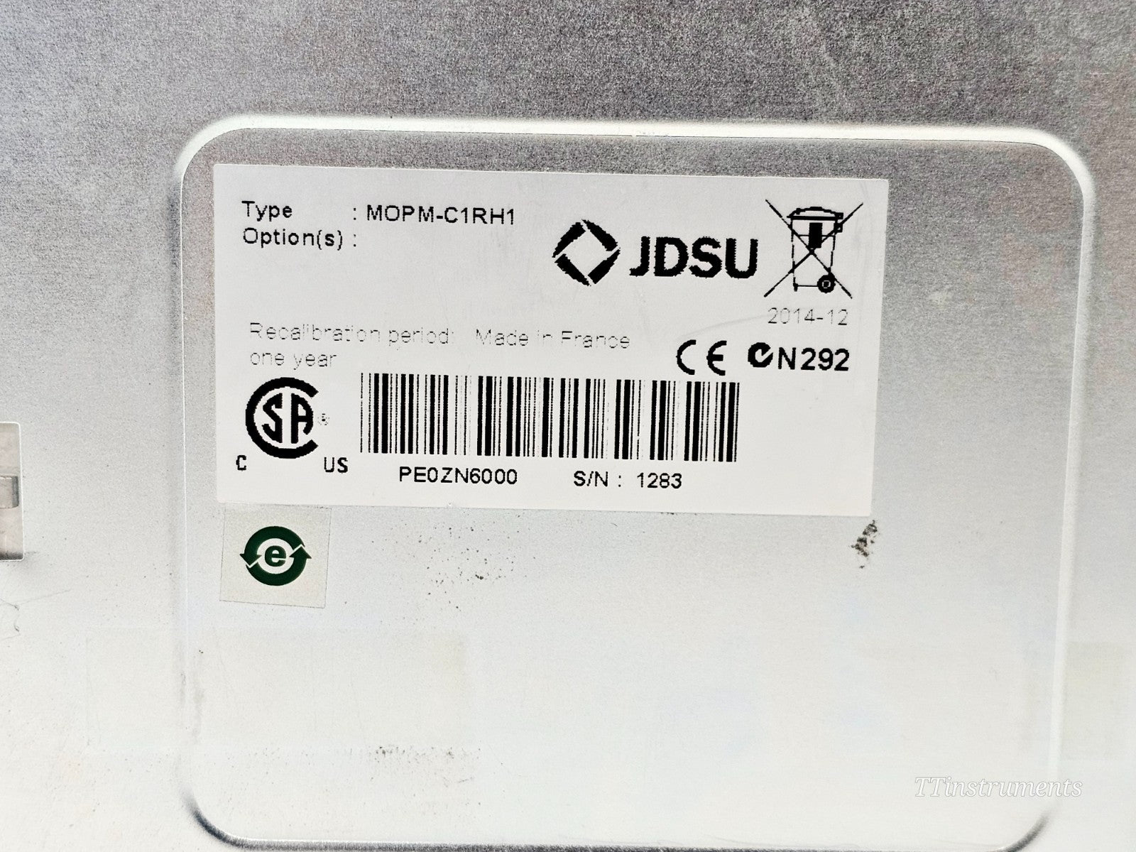 VIAVI MOPM-C1RH1 Single Channel Power Meter + mOPM-C1 Remote Head (MOPM-C1RHPCT)