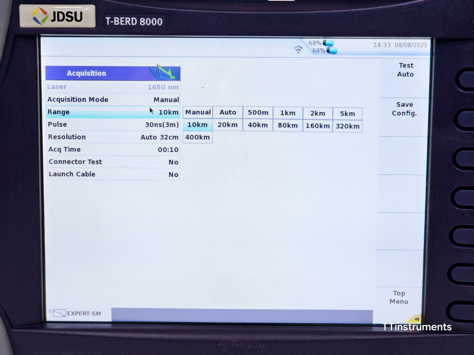 Viavi T-BERD 8000E V2 + 81162C & 81165C 1625/1650 nm Filtered OTDR 47.5/46 dB