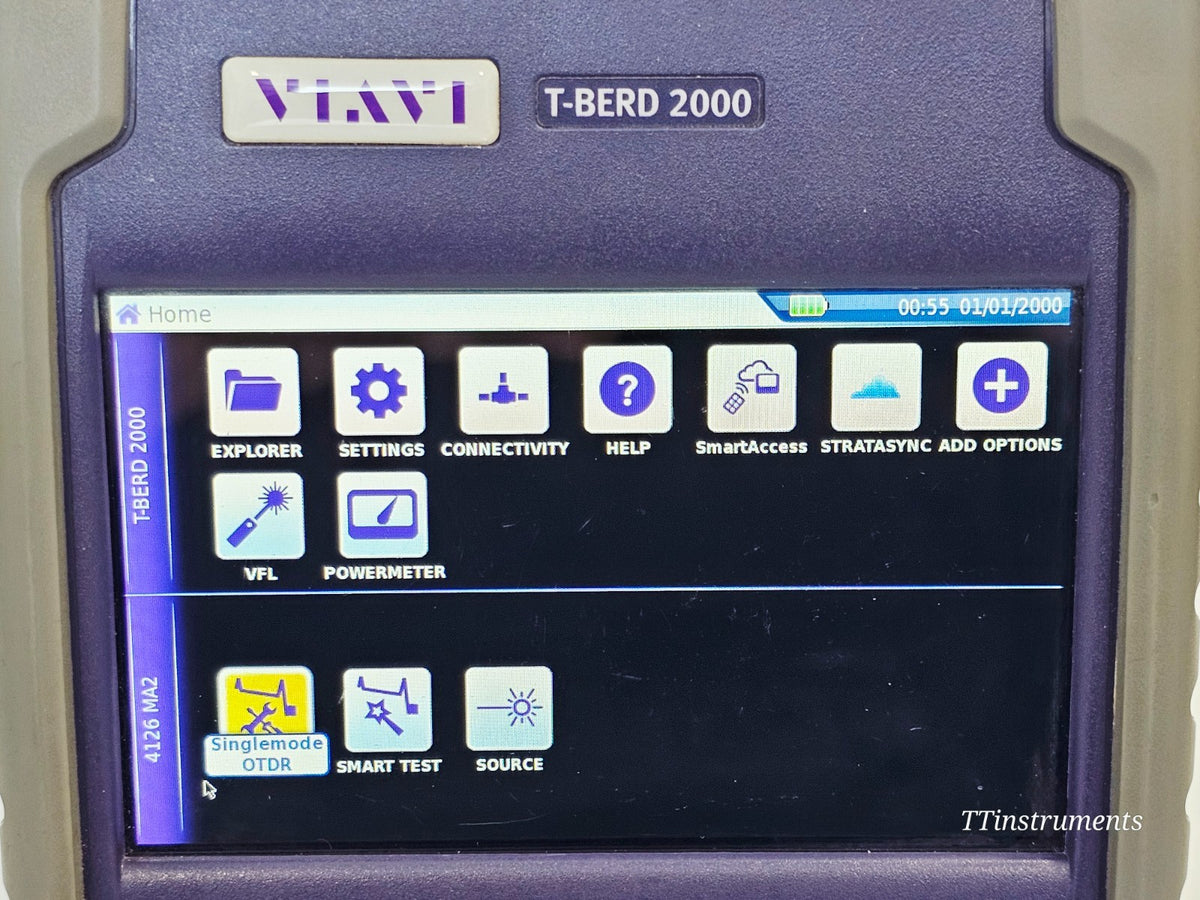 VIAVI T-BERD 2000 + 4126 MA2 OTDR 1310/1550nm SM Metro-Access Kit11