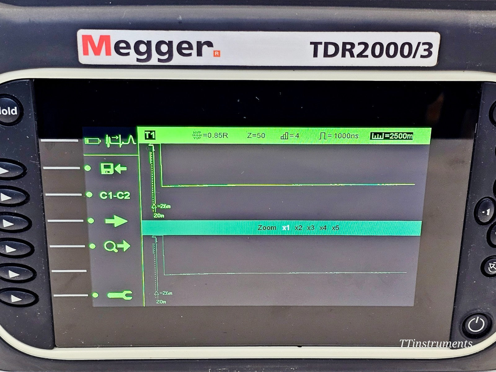 Megger TDR2000/3 used time domain reflectometer full kit view