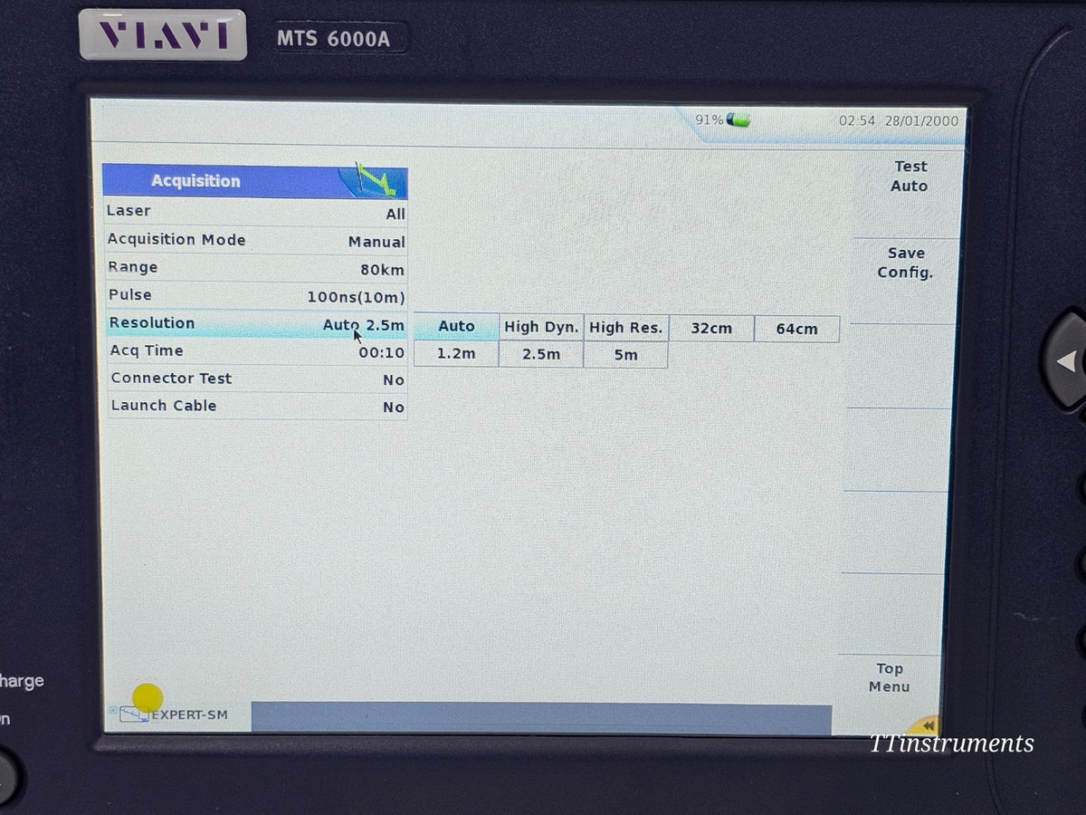 VIAVI MTS 6000A V2 Mainframe + 8126B SM OTDR 1310/1550nm 41/40dB APC17