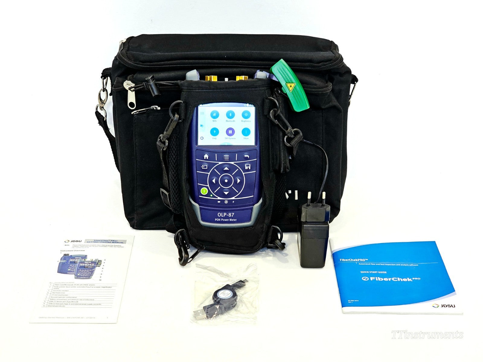 VIAVI OLP-87 used fiber optic power meter handheld test equipment front view