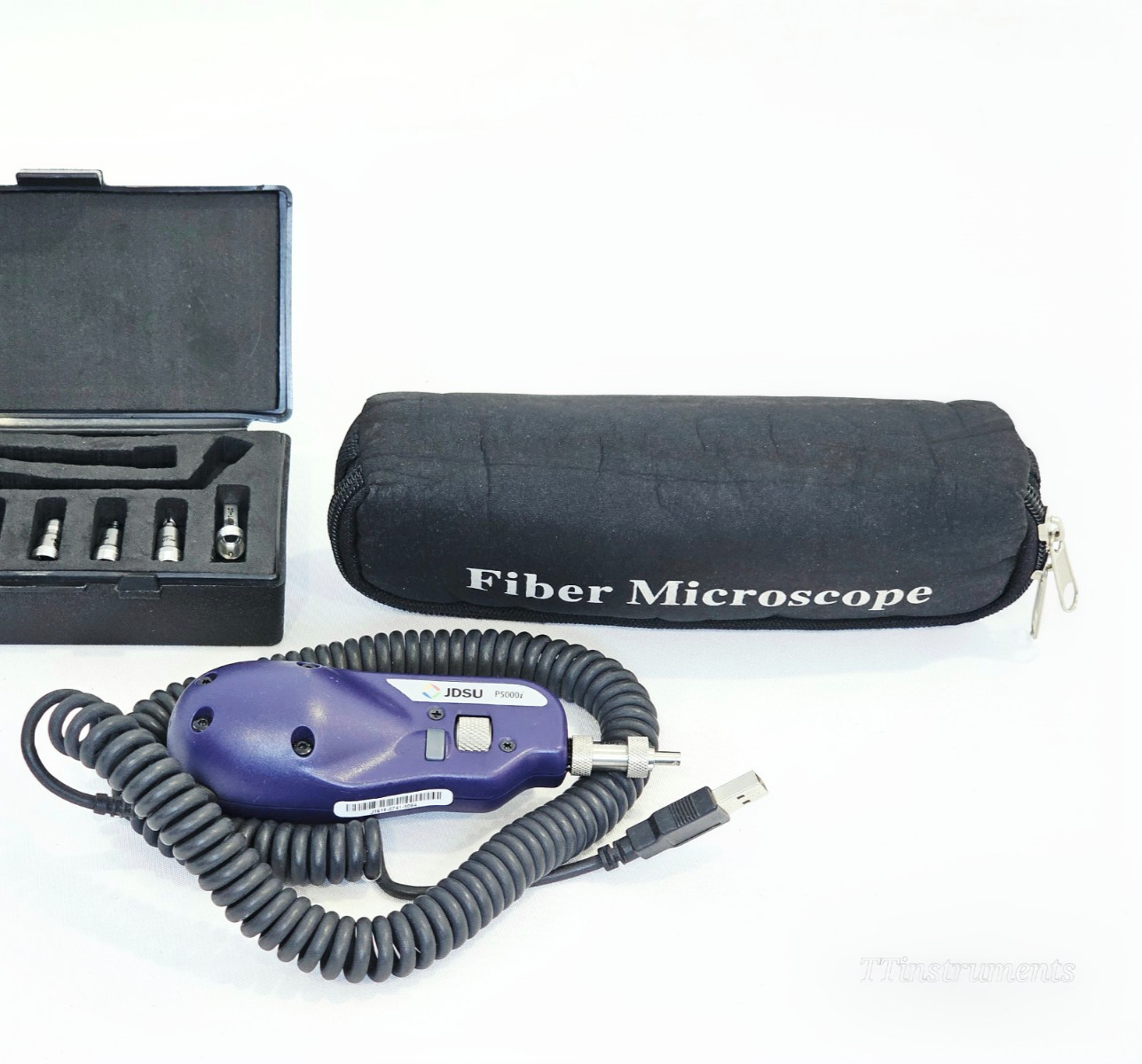 VIAVI JDSU used fiber optic test equipment front view, portable optical testing instrument