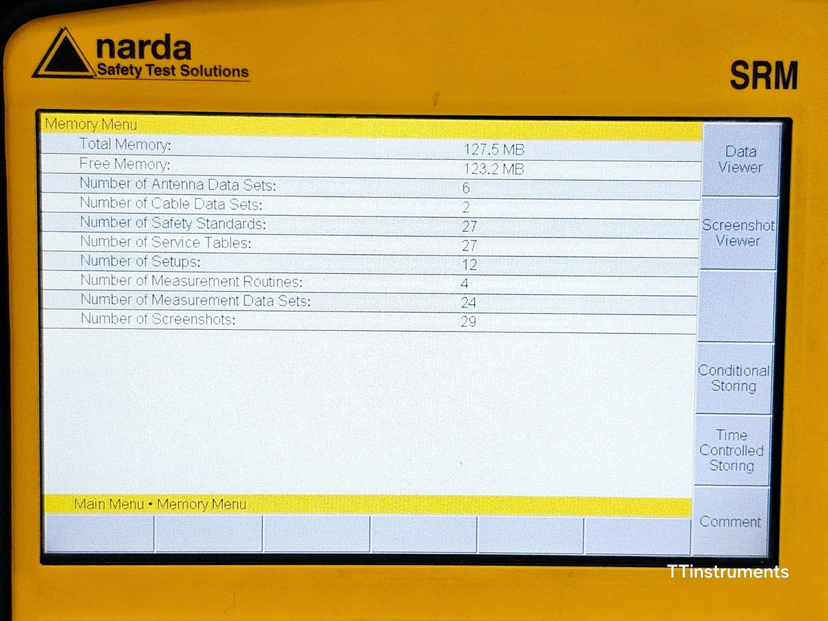 Narda SRM-3006 Selective Radiation Meter 3006/01 + 3501/03 Probe 27MHz - 3GHz15