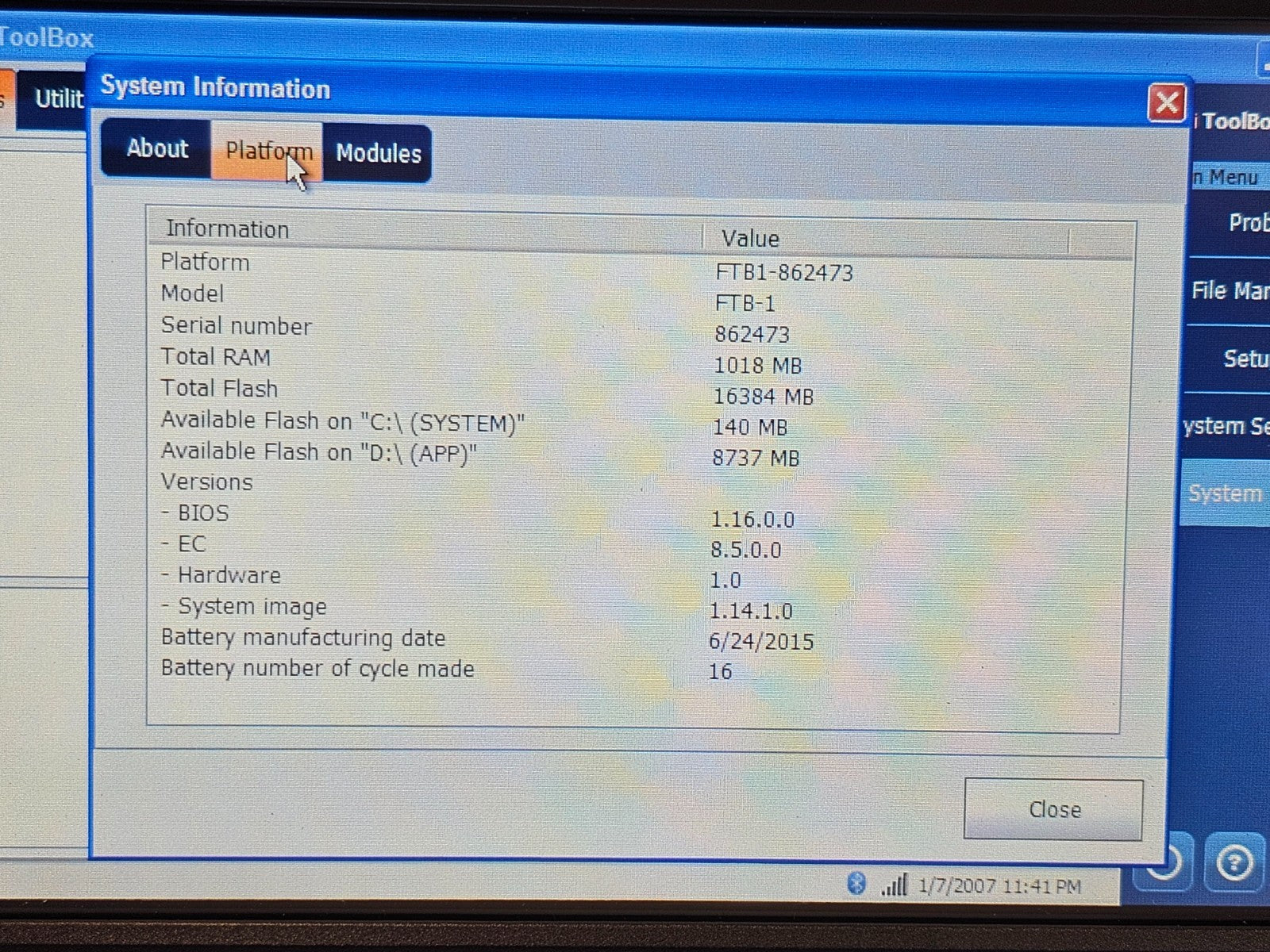 EXFO FTB-1 Modular Mainframe Platform FTB-1-S1-16G